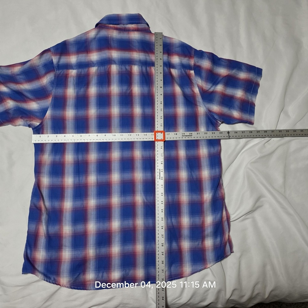 Dixxon Flannel Company Shirt Mens XL Blue Red Glory Plaid Button Front - Picture 5 of 5